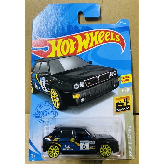 Hotwheels Xe mô hình Lancia Delta đen