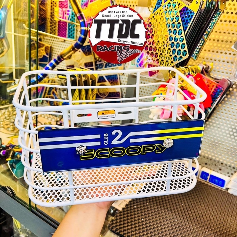 Rổ Scoopy Tặng kèm bảng tên mẫu 12Club 2022 Xanh cực đẹp ✌🇹🇭