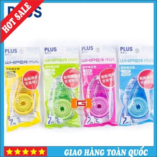 Băng xóa plus, bút xóa khô plus 5m chính hãng