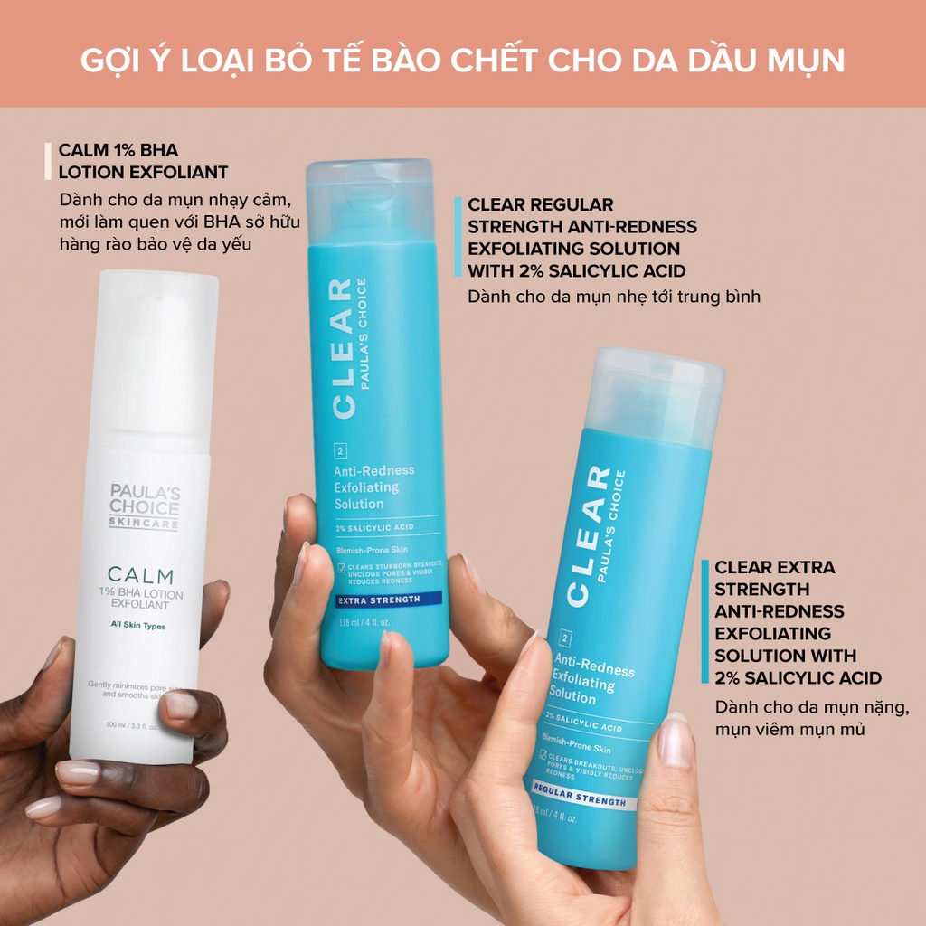 [PAULA'S CHOICE] BHA Cho Người Mới Bắt Đầu Và Da Nhạy Cảm Dễ Kích Ứng Calm 1% BHA Lotion Exfoliant 100ml (Mã 9100)