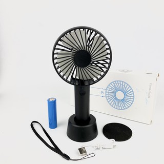 👉Quạt Cầm Tay Mini Sạc Pin Tích Điện 3 Tốc Độ Gió Kèm Chân Đế Để Bàn Minifan N9 Tặng Kèm Dây Đeo👉Cầm Tay Mini
