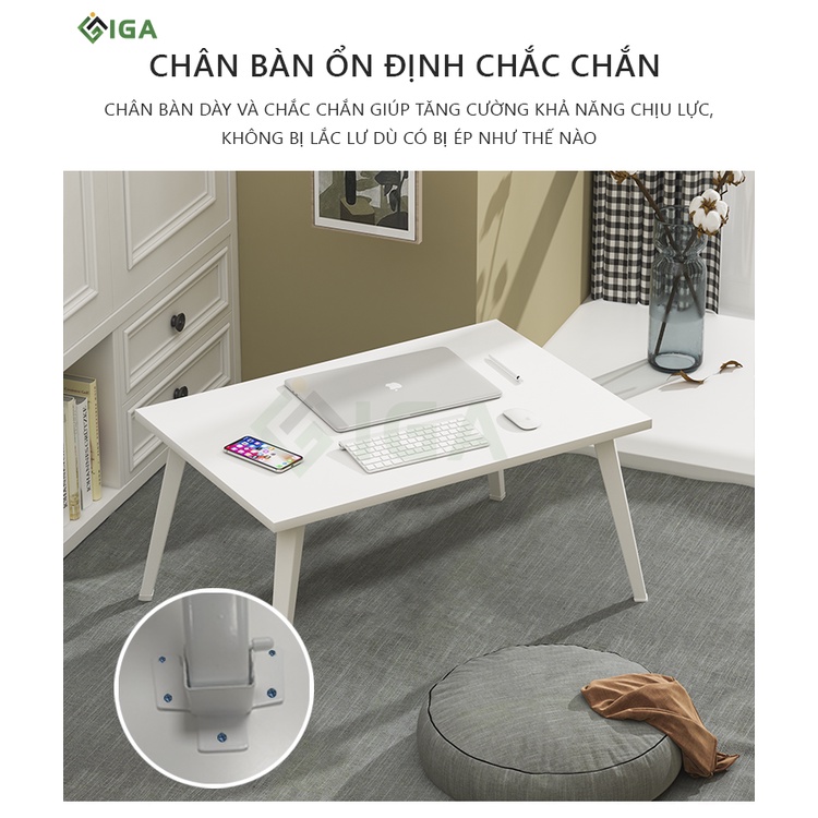 Bàn học, bàn máy tính gập gọn chân không bo cạnh. GP154C