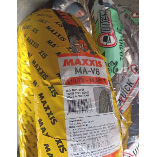 Vỏ Maxxis-110/70-14 ( hình chụp trực tiếp )