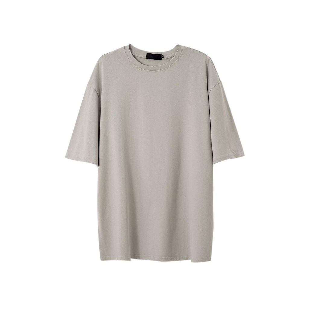 Áo Layer Basic Xám Trắng form rộng Unisex T60