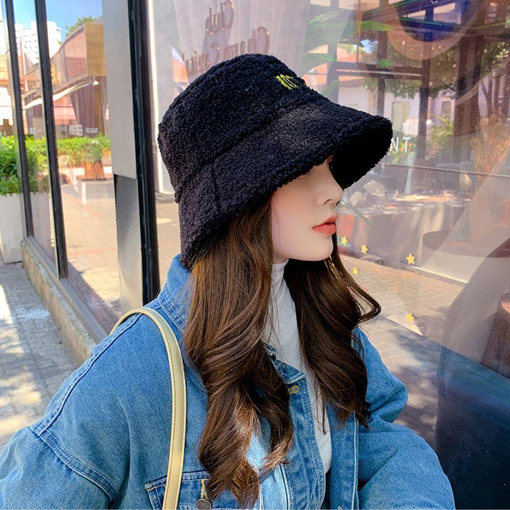 Nón Bucket Chống Nắng In Chữ Thời Trang Mùa Đông Cho Nữ