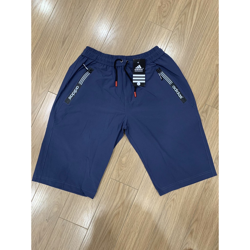 QUẦN SHORT NAM ADIDAS CHẤT VẢI CO GIÃN 2 CHIỀU CẠP QUẦN KẾT HỢP THUN VÀ CÚC 4 túi dây kéo