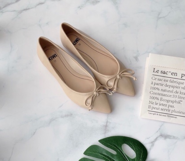 Giày bệt mũi nhọn nơ nhí VNXK( ảnh thật, kèm video) | BigBuy360 - bigbuy360.vn