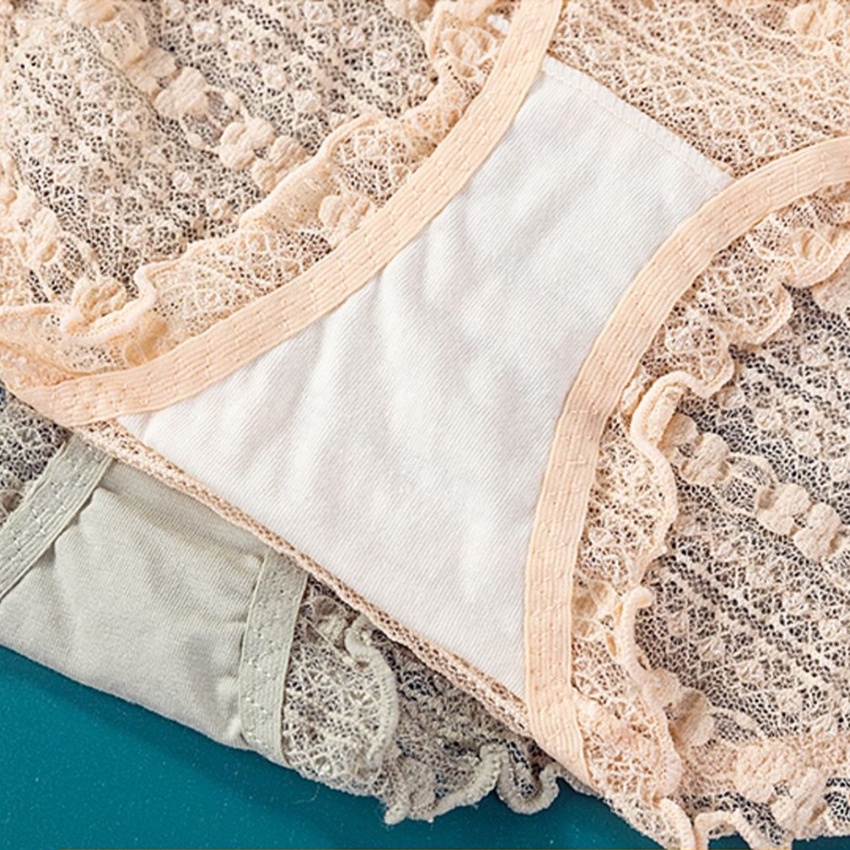 Quần lót nữ ren chuỗi ngọc ánh nhũ siêu dễ thương, thoáng mát êm ái Havana FLQ157