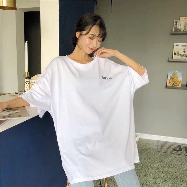 Áo thun tay lỡ《kèm hình thật》 chai Wonderland.