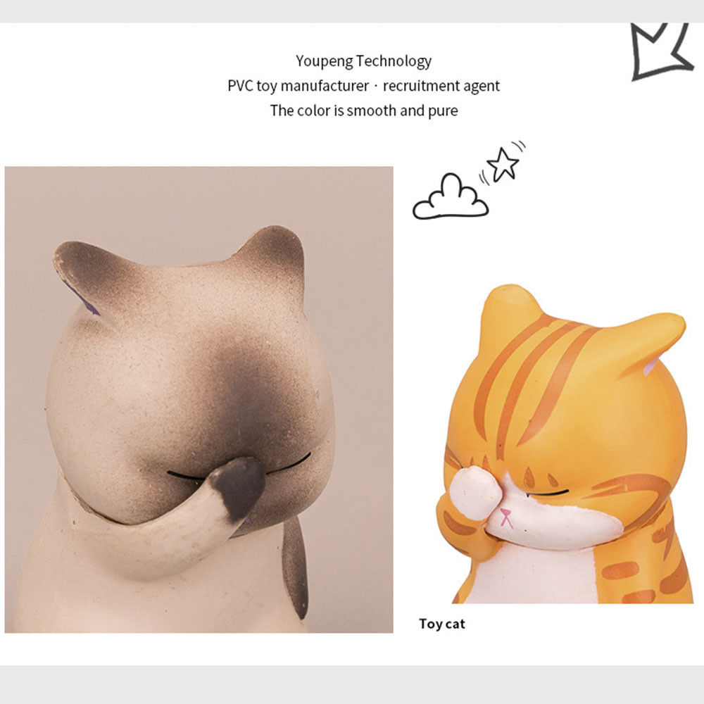 Mèo con nhiều biểu cảm trang trí xe hơi dễ thương