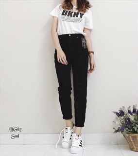 Quần baggy jean lưng cao
