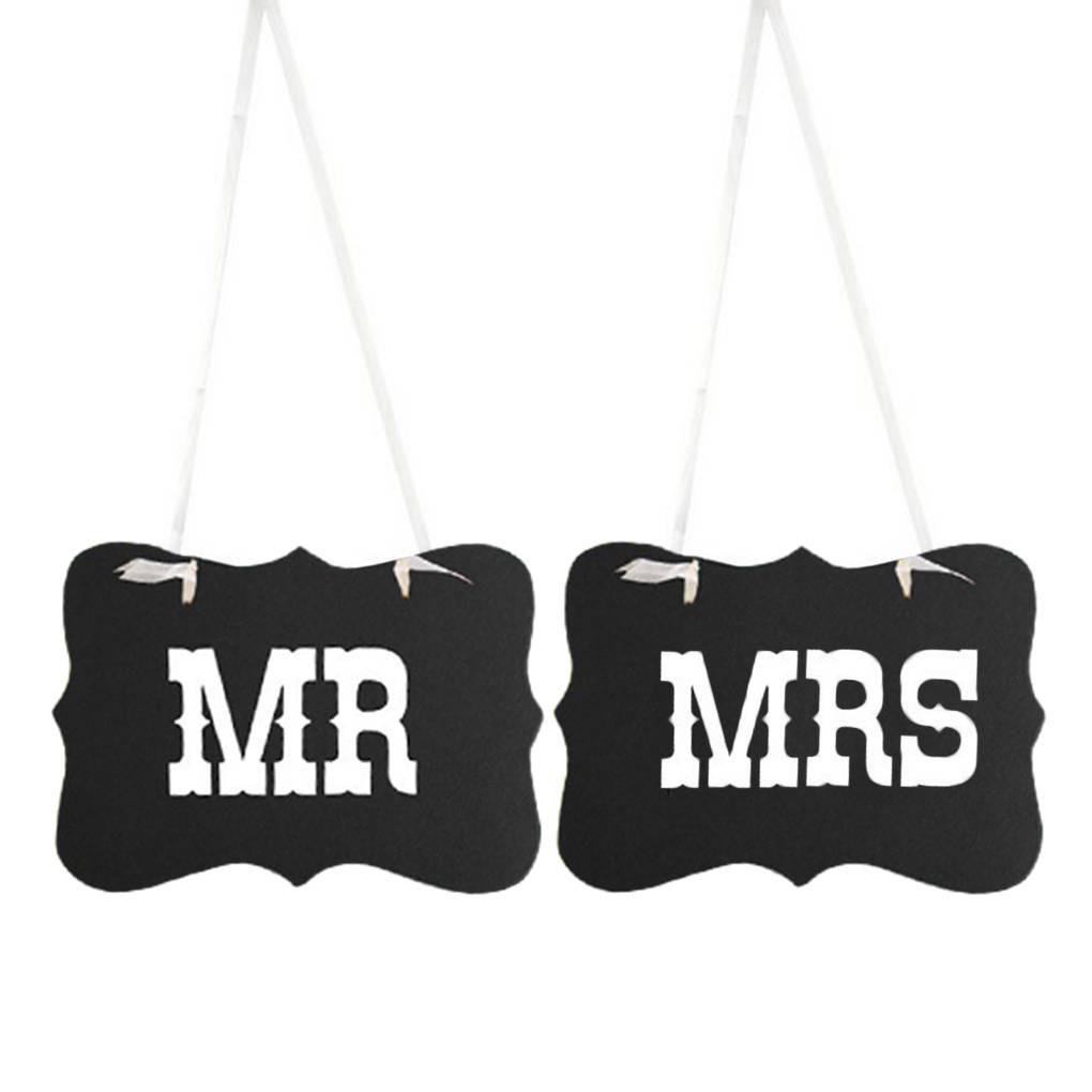 Tùy Chỉnh Banner Mr &amp; Mrs Trang Trí Đám Cưới Venue -