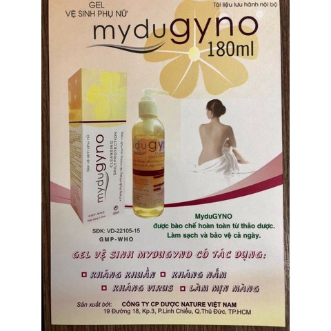 Gel vệ sinh phụ nữ MYDUGYNO 180ml