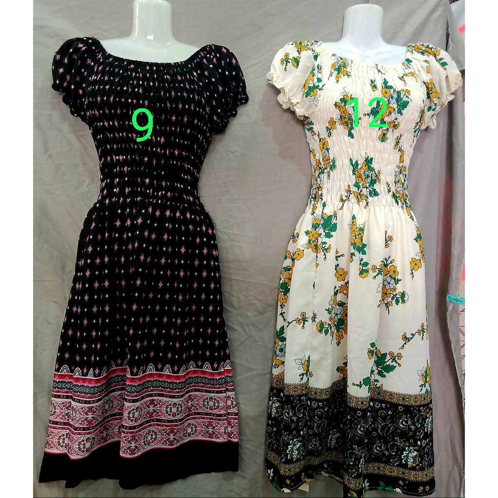 Đầm bẹt vai đi biển ngắn [nhiều màu] | BigBuy360 - bigbuy360.vn