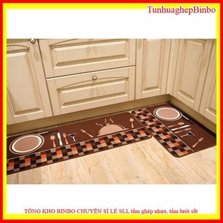 [BINBO] Thảm nhà bếp cao cấp in họa tiết thấm nước, nhanh khô