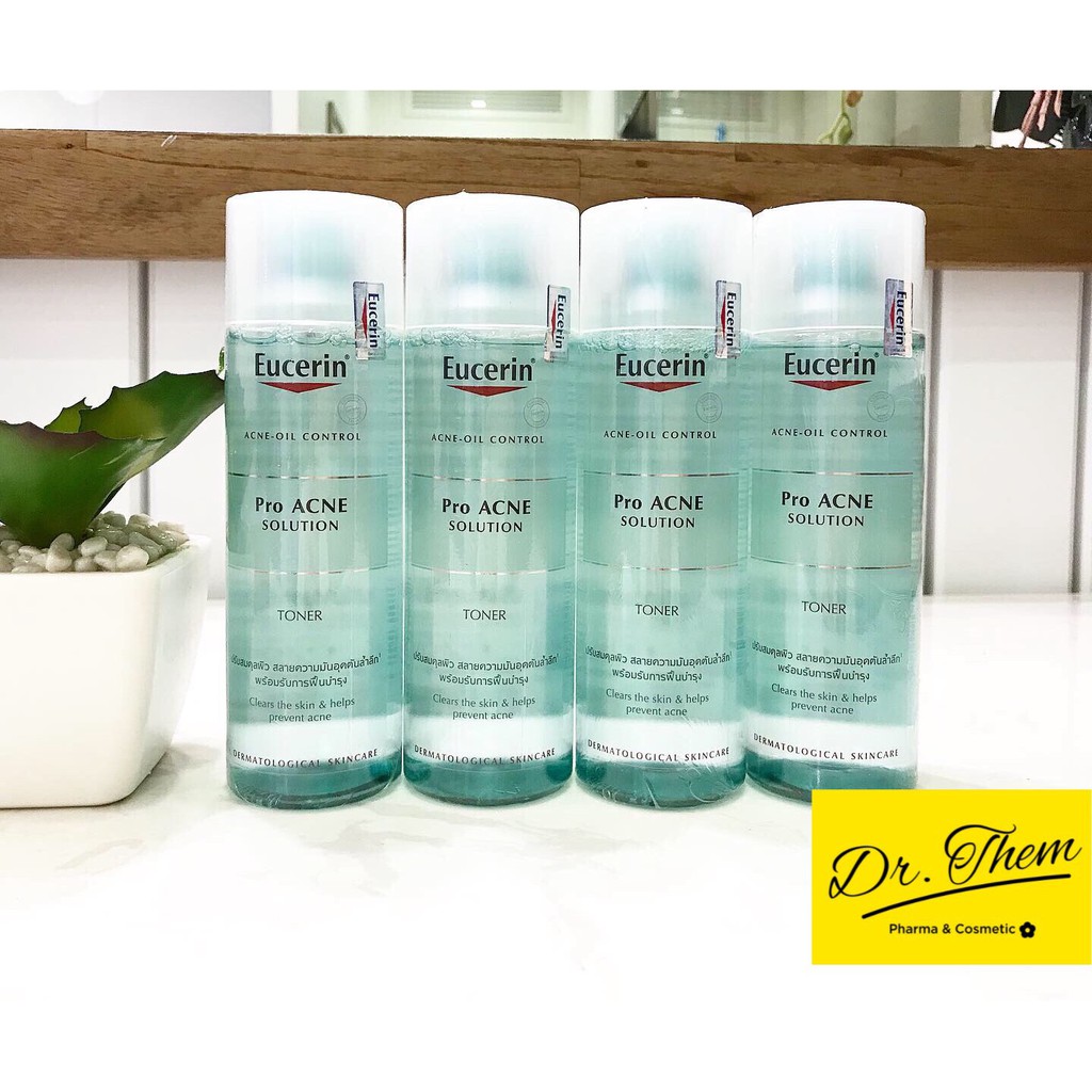 ✅[CHÍNH HÃNG] Toner Eucerin Pro Acne Solution Toner cho Da Mụn - Nước Hoa Hồng Eucerin Proacne Cân Bằng Da Dầu Mụn 200ml