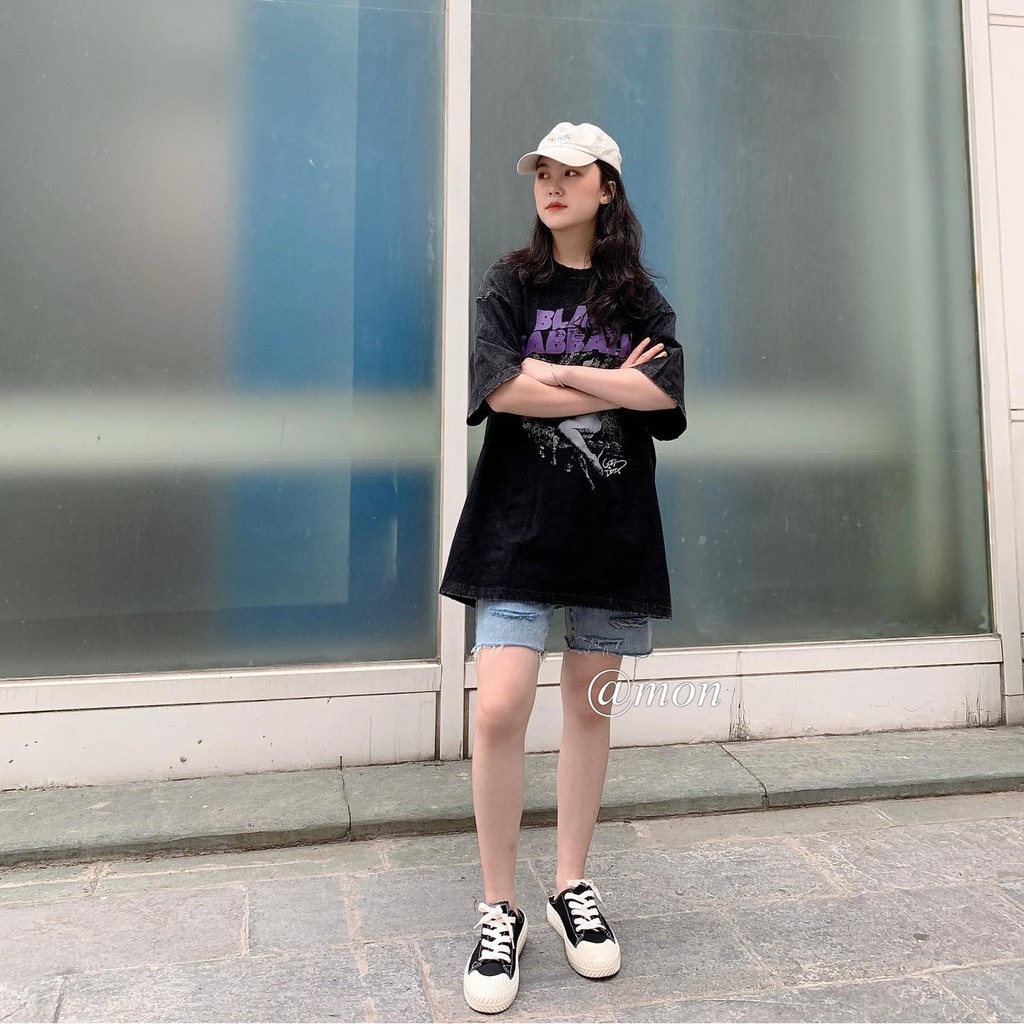 200578 NGỐ RÁCH 3 VỆT- XANH NHẠT - S,M,L,XL | BigBuy360 - bigbuy360.vn