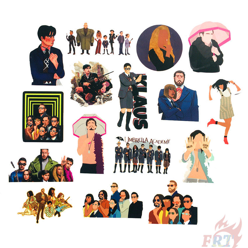 Set 50 hình dán The Umbrella Academy - Series 03 TV Shows DIY thời trang chống nước