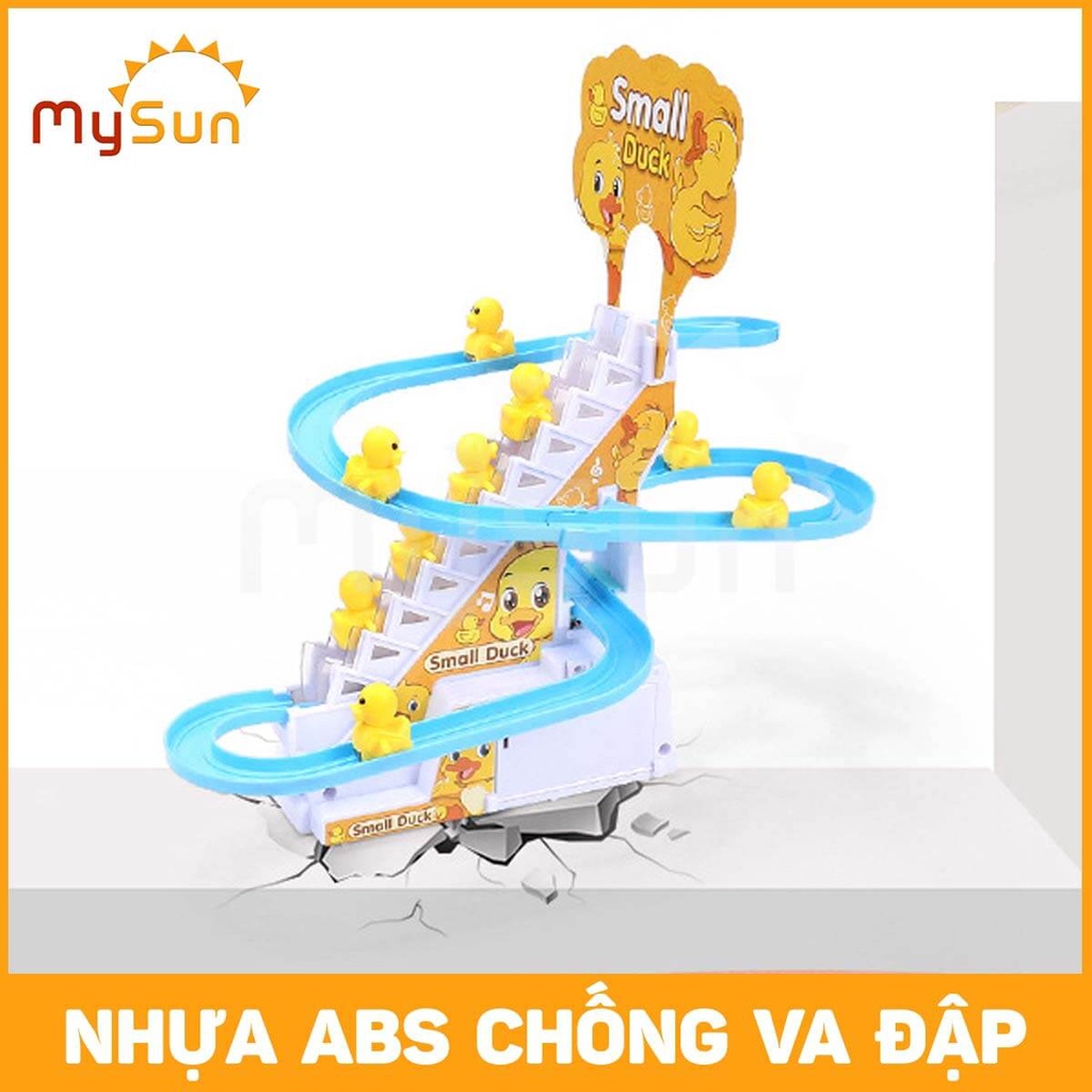 Vịt leo cầu thang tuột trượt ống nước đồ chơi trong nhà cho bé giá rẻ MySun có TẶNG PIN