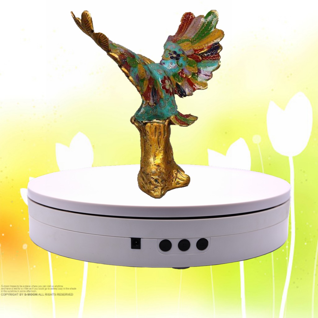 Chân đế xoay màn hình có thể chịu tải nặng 50KG Φ320 mm quay 360 ° 2 tốc độ 2 hướng 4 góc bàn xoay mô hình # 320 bàn xoay điện