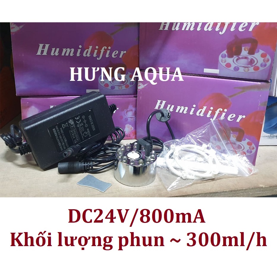 Máy tạo khói, sương Humidifier cho hòn non bộ, hồ bán cạn, bể thủy sinh, tạo khói khỏe có đèn