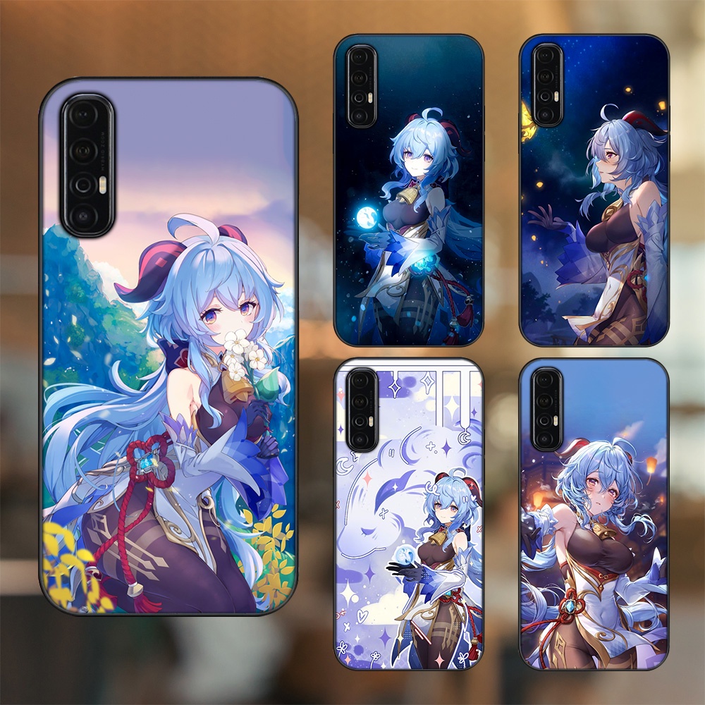 Ốp lưng Oppo Reno 3 Pro viền đen in hình Ganyu Genshin Impact