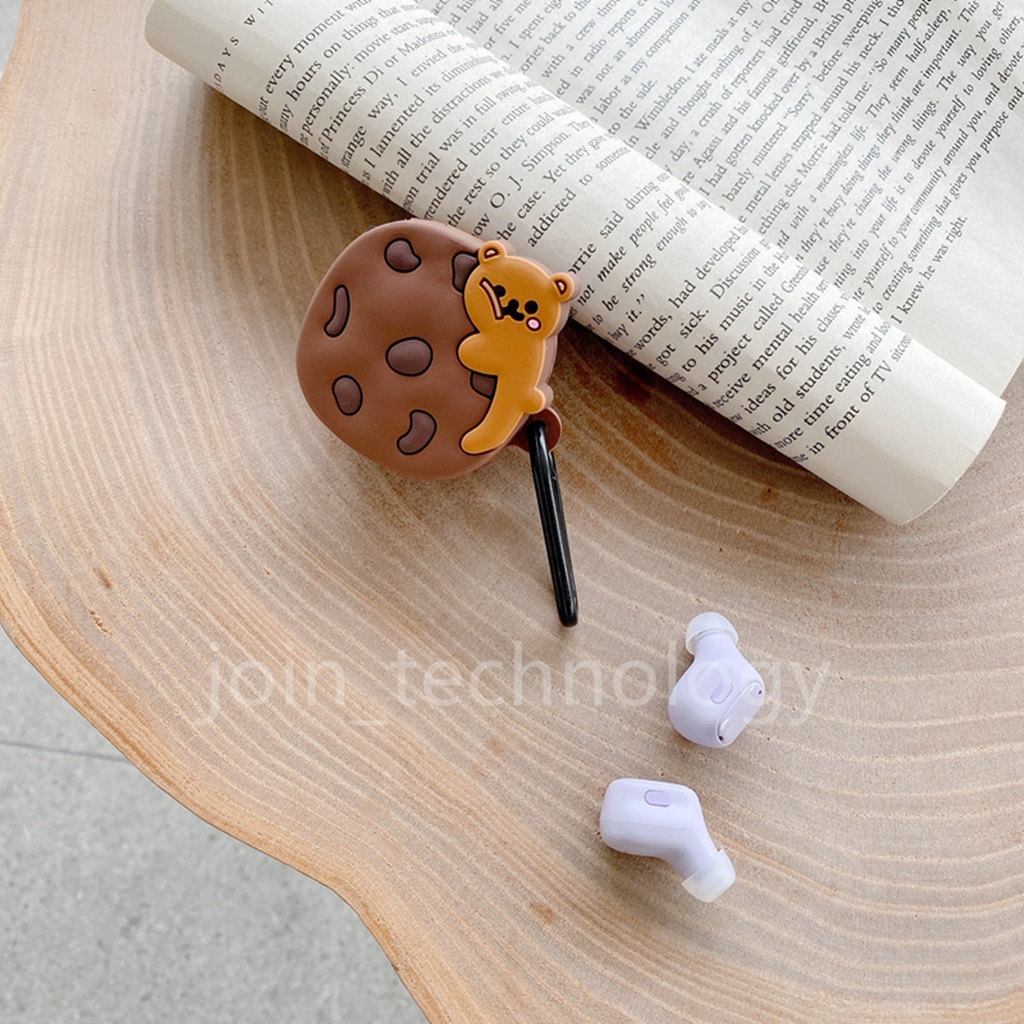 Vỏ bảo vệ hộp sạc Tai nghe không dây Basues WM01 bằng silicon mềm họa tiết hoạt hình dễ thương