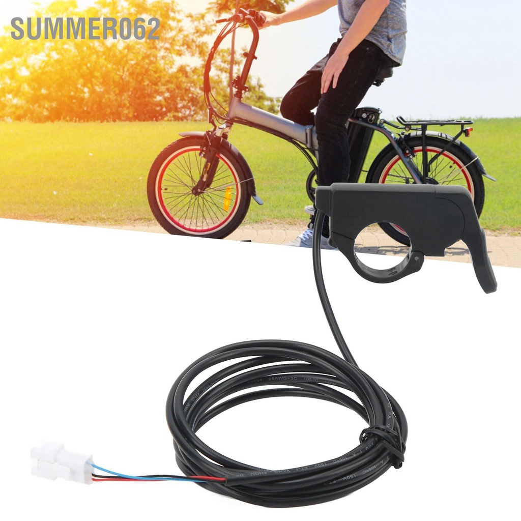 Summer062 Đạp điện Ngón tay cái của xe đạp Trái phải Bộ tăng tốc ngón chống mài mòn đa năng Chống trượt với đầu nối SM