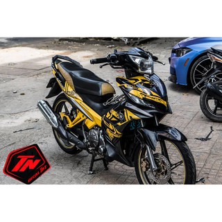 Tem trùm exciter 135 yamaha vàng đen