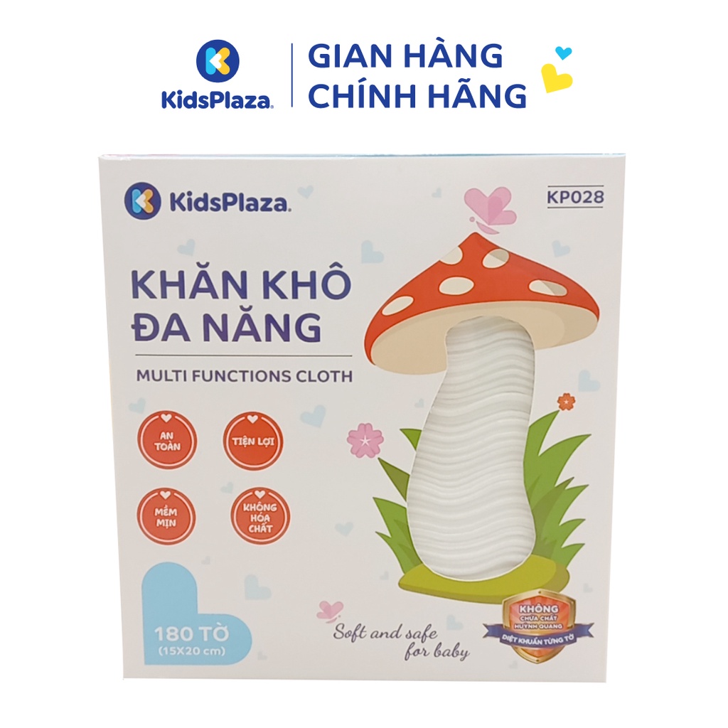 Khăn vải khô đa năng KidsPlaza 180pcs KP028