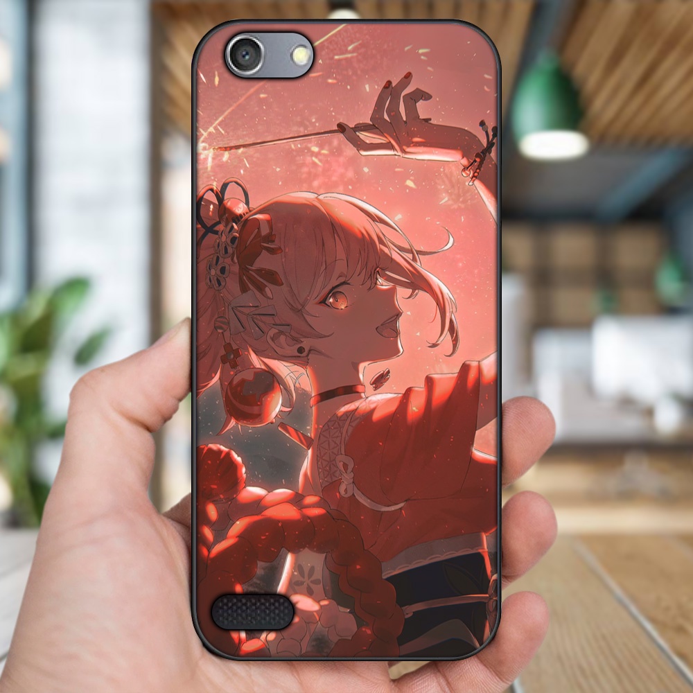Ốp lưng Oppo A33 Neo 7 viền đen in hình Yoimiya Genshin Impact