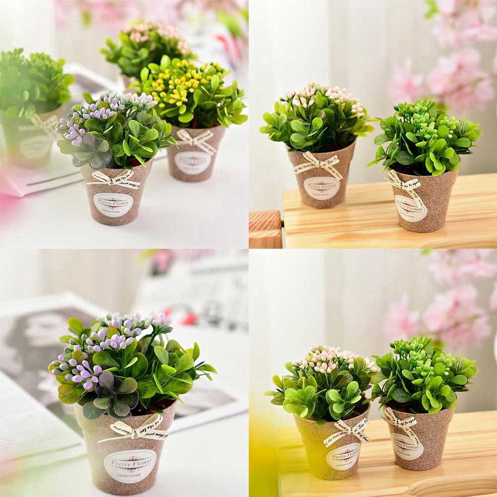 Mô hình cây giả trang trí nhà xinh xắn sinh động
