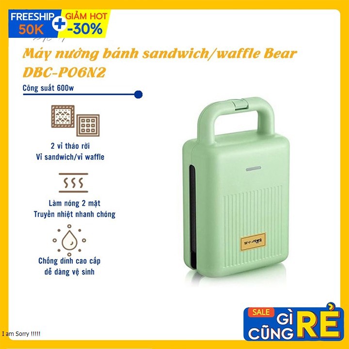 [Mã ELHADEV giảm 4% đơn 300K] Máy Nướng Bánh Mì Kẹp Nướng Bánh Sandwich Làm Bánh Waffle