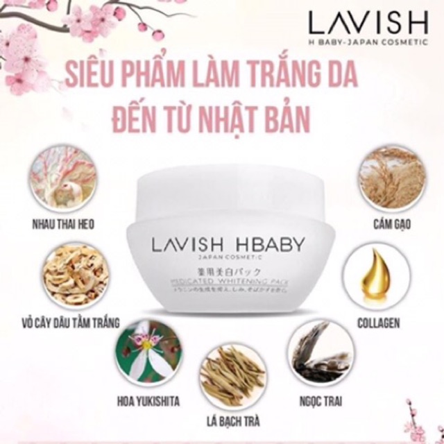 Kem dưỡng Trắng Face Ngày Nhau Thai Nhật Bản - Lavish H Baby