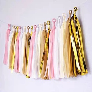 SET 5 TUA RUA GIẤY LỤA TRANG TRÍ, NHIỀU MÀU LỰA CHỌN