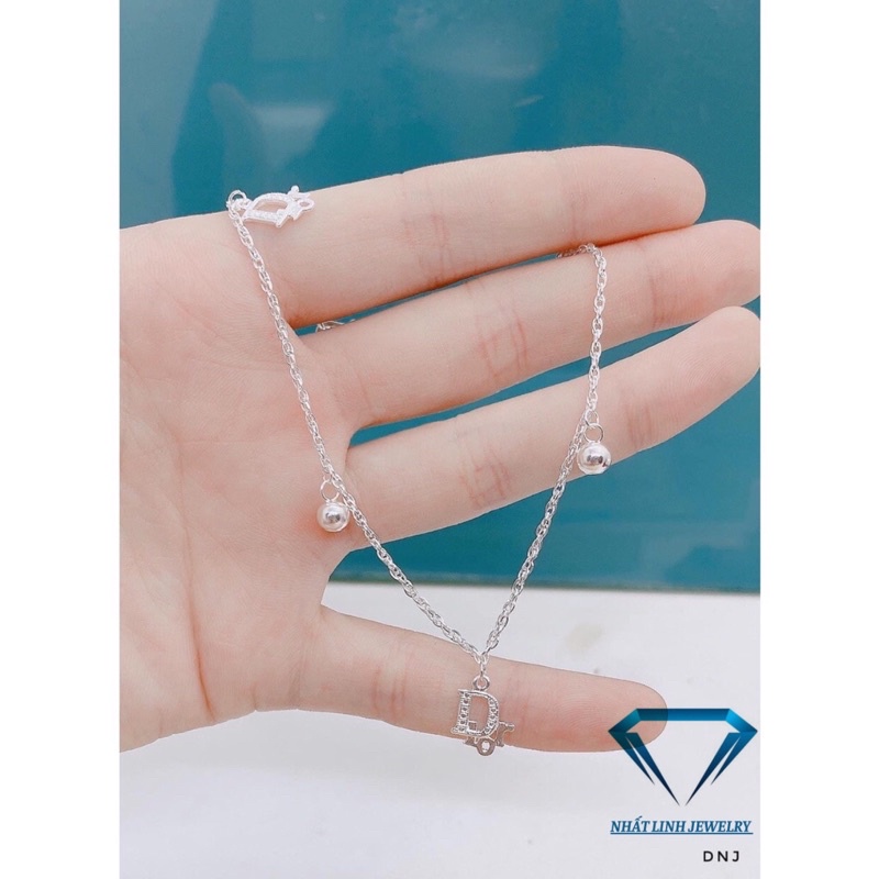 Lắc chân nữ bạc thật kiểu dáng mới trẻ trung, sang chảnh - Kho sỉ bạc Nhất Linh