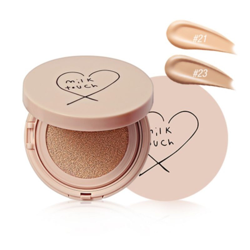 Phấn nước MILK TOUCH Long Lasting Velvet Glow Cushion