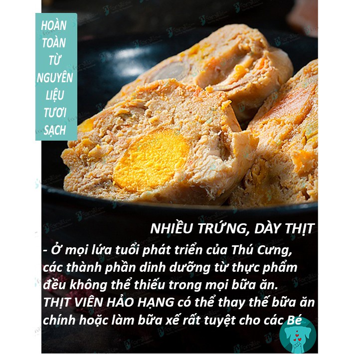 [HOMEMADE]Thức Ăn Dinh Dưỡng JFamille, Thịt Viên Hảo Hạng Từ Các Nguyên Liệu Tươi, Thơm Ngon Đậm Vị. JF112