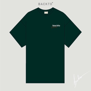 Áo thun backto signature - dark green