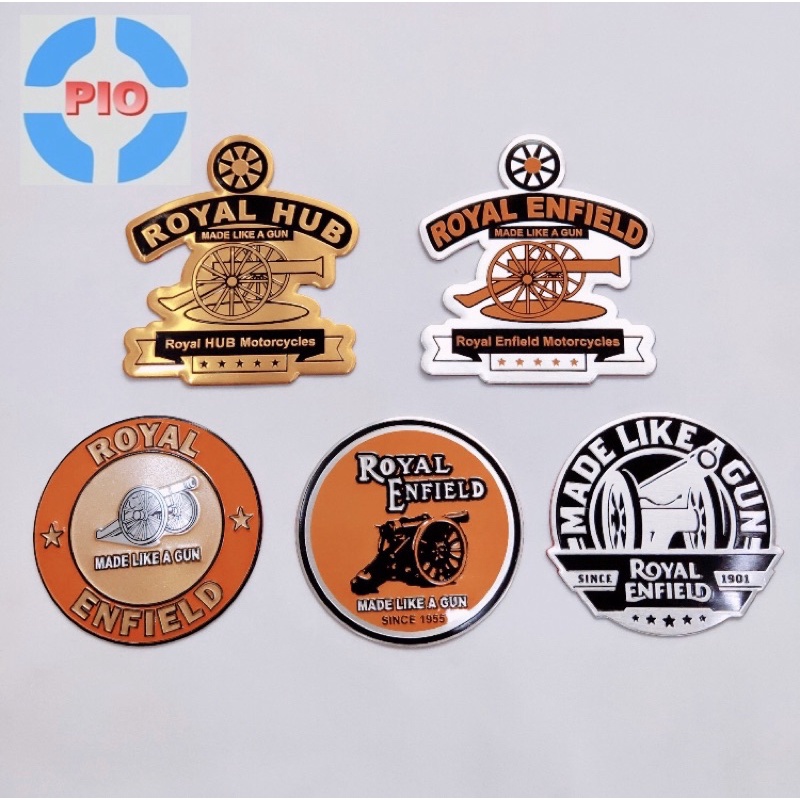 Tem nhôm dán pô xe, ống xả xe máy ROYAL ENFIELD mới