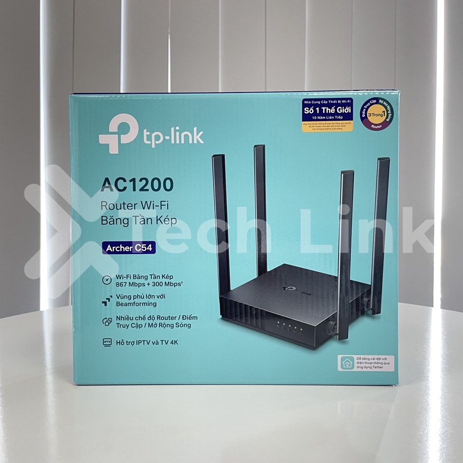 [Hỏa tốc] Bộ Phát Wifi TP-Link Archer C54 Băng Tần Kép Chuẩn AC 1200Mbps
