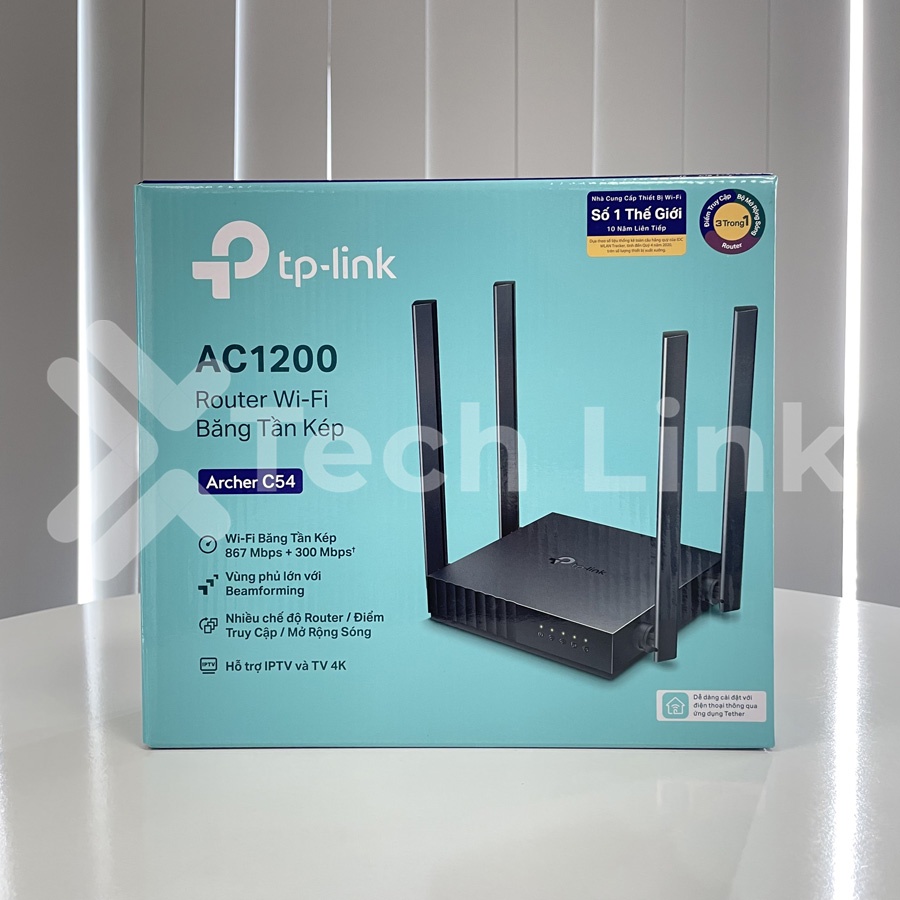 [Hỏa tốc] Bộ Phát Wifi TP-Link Archer C54 Băng Tần Kép Chuẩn AC 1200Mbps | BigBuy360 - bigbuy360.vn