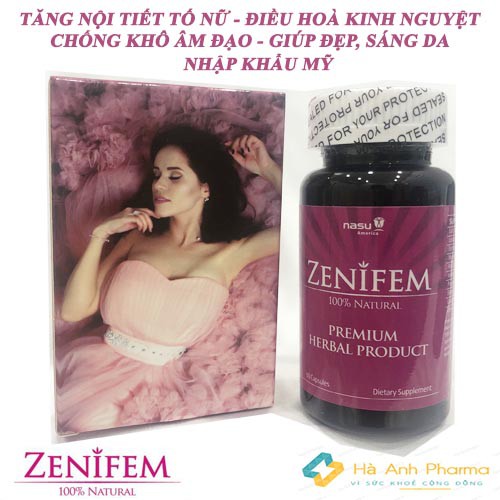 Viên uống ZENIFEM VigoOneXL giúp tăng nội tiết tố nữ điều hoà kinh nguyệt sáng da hộp 60 viên