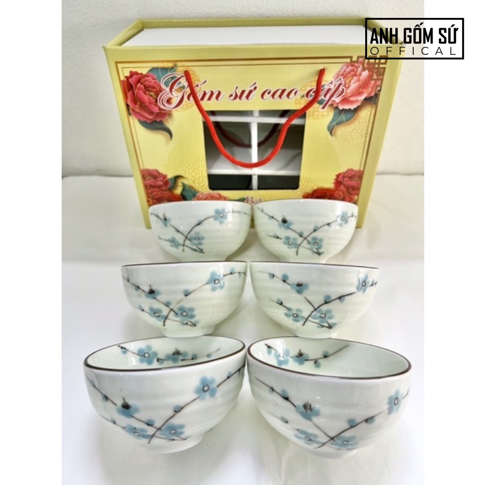 Bát ăn cơm men kem Bát Tràng - bát sứ ăn cơm sang trọng nhiều mẫu chọn lựa