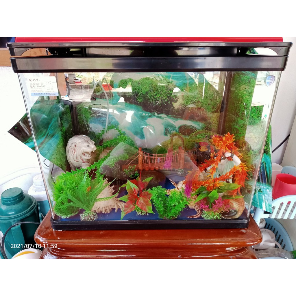 Mô hình trang trí cây nhựa cho bể cá cảnh, bể cá cao cấp