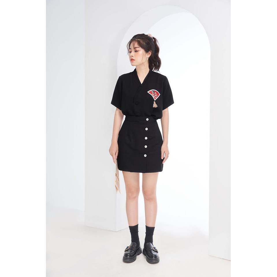 Chân váy xẻ nút _CVXN hangkao | BigBuy360 - bigbuy360.vn