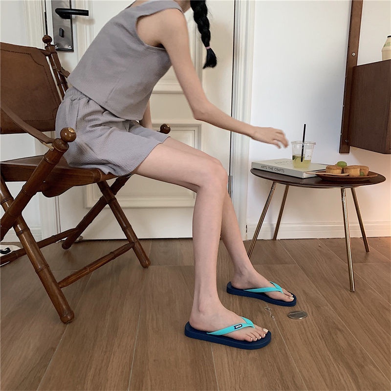 Dép Cao Su Đế Mềm Chống Trượt Thời Trang Hàn Quốc Dành Cho Nam Nữ