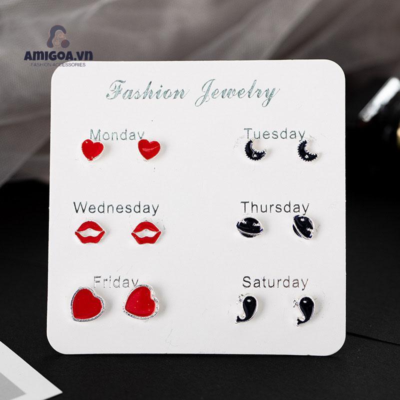 Bộ Bông Tai Ngọc Trai Thời Trang Đơn Giản Cho Nữ 925