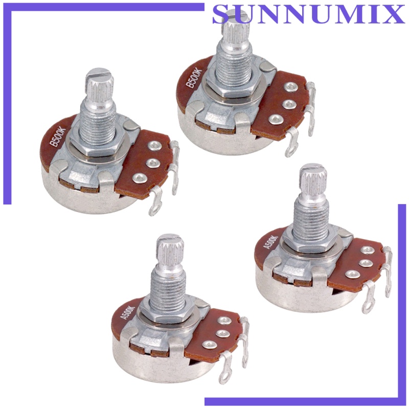 Bộ Chiết Áp mini A500k B500K Đường Kính 24mm Cho Đàn Guitar