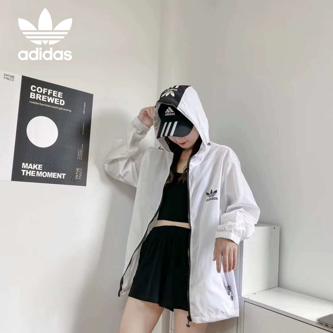 ADIDAS Áo Khoác Chống Nắng Thoáng Khí Có Mũ Trùm Tiện Lợi Dành Cho Nam Và Nữ | BigBuy360 - bigbuy360.vn